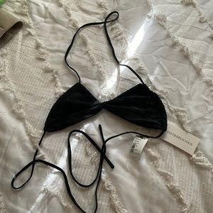 Black Bow Bikini Top
